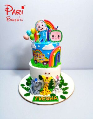 cocomelon 2 tier cake