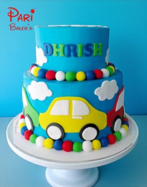 decent 2 tier car cake
