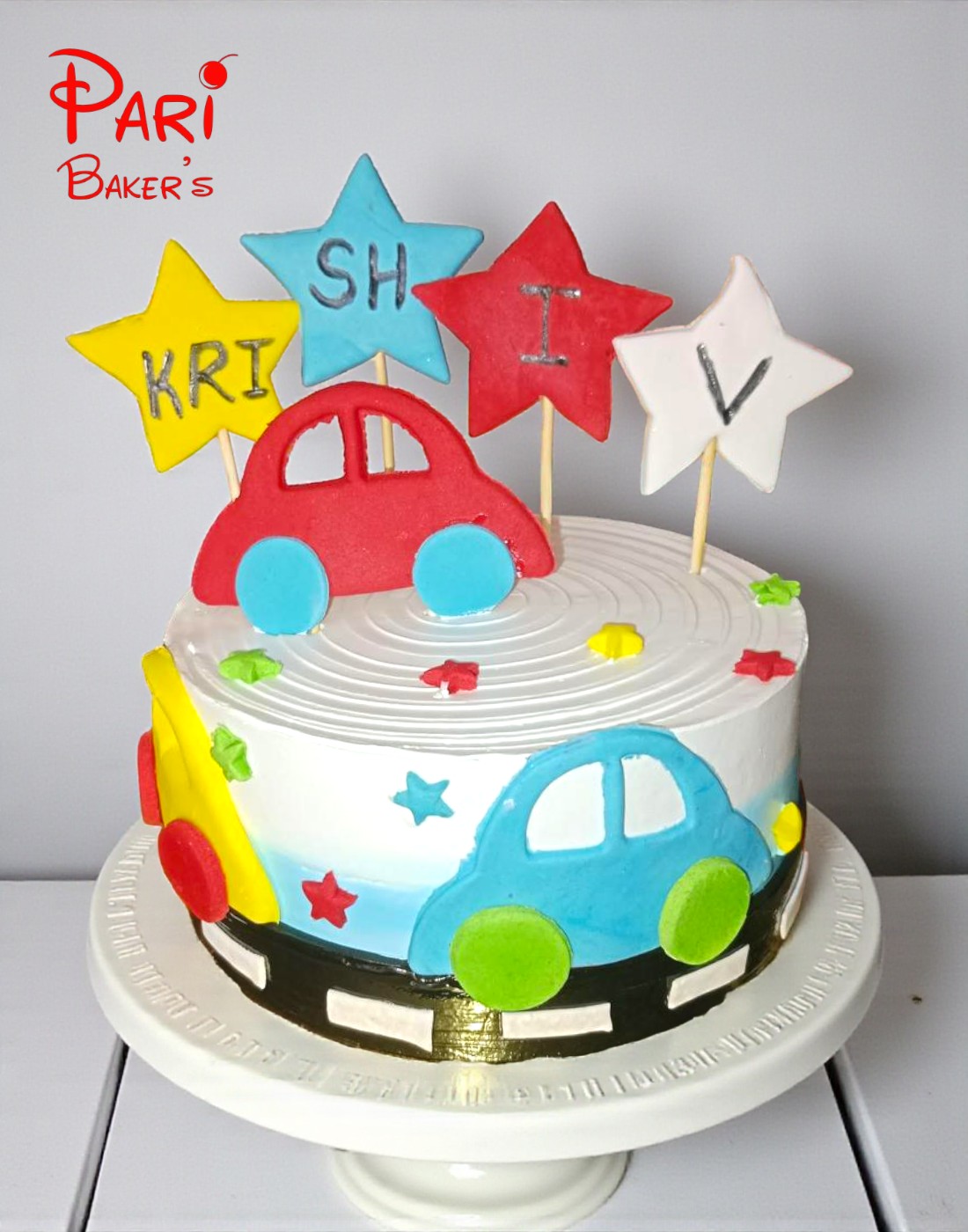 car with star cake car with star cake