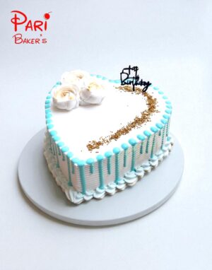 pb heart shaped cake 001