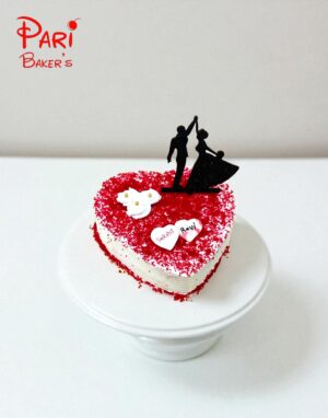 pb heart shaped cake 008