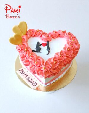 pb heart shaped cake 009