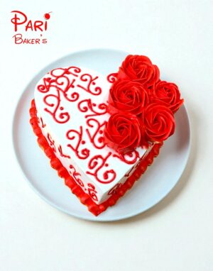 pb heart shaped cake 016