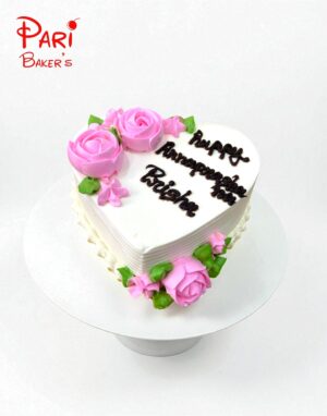 pb heart shaped cake 017