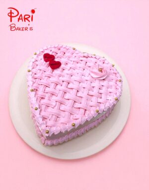 pb heart shaped cake 030