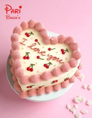 pb heart shaped cake 038
