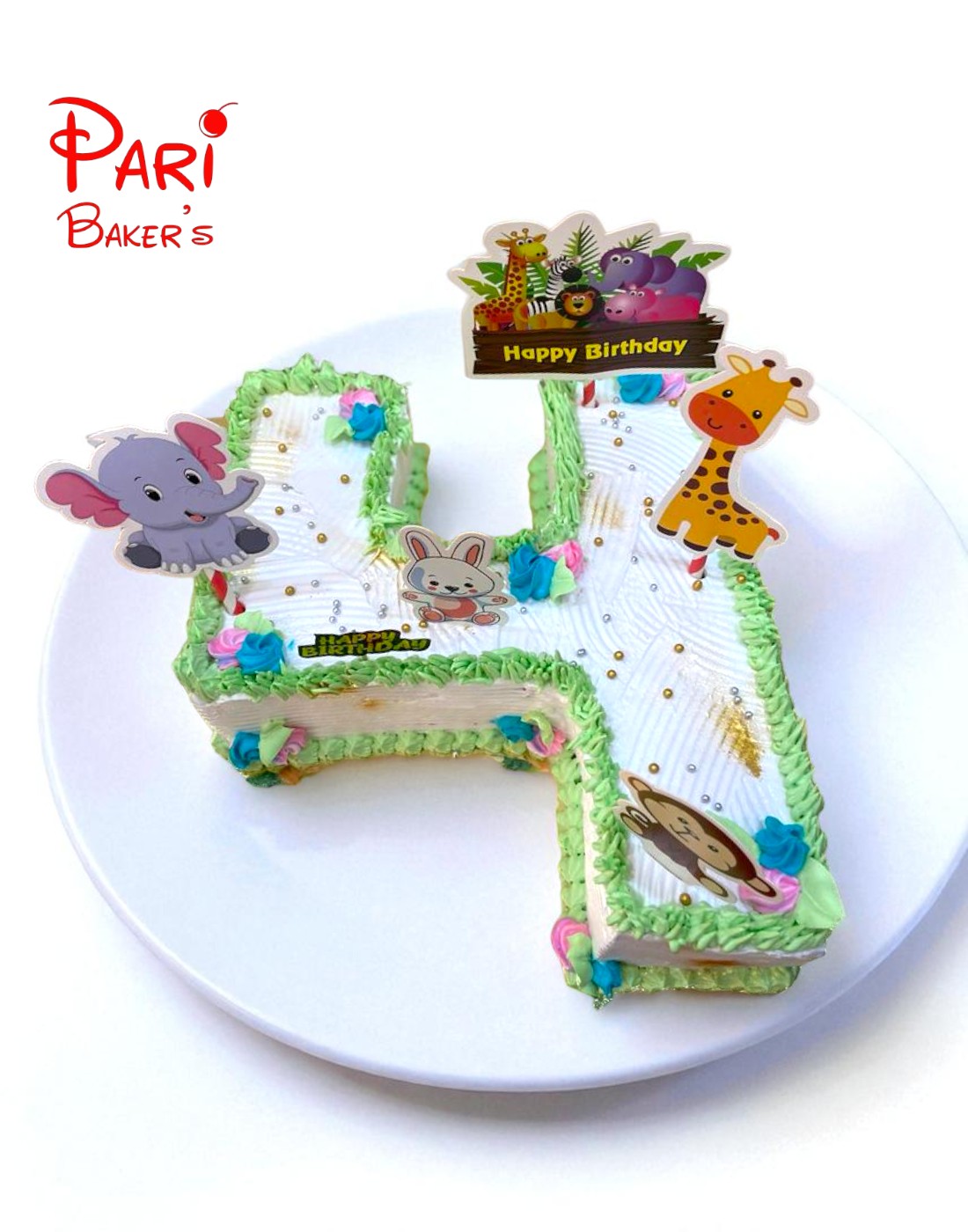 4 shaped animal theme cake 4 shaped animal theme cake