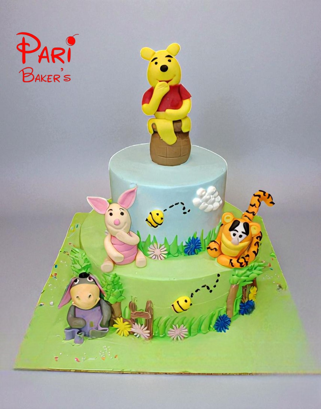 pooh the bear theme cake pooh the bear theme cake
