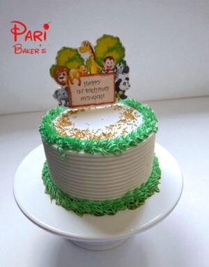 animal theme cake