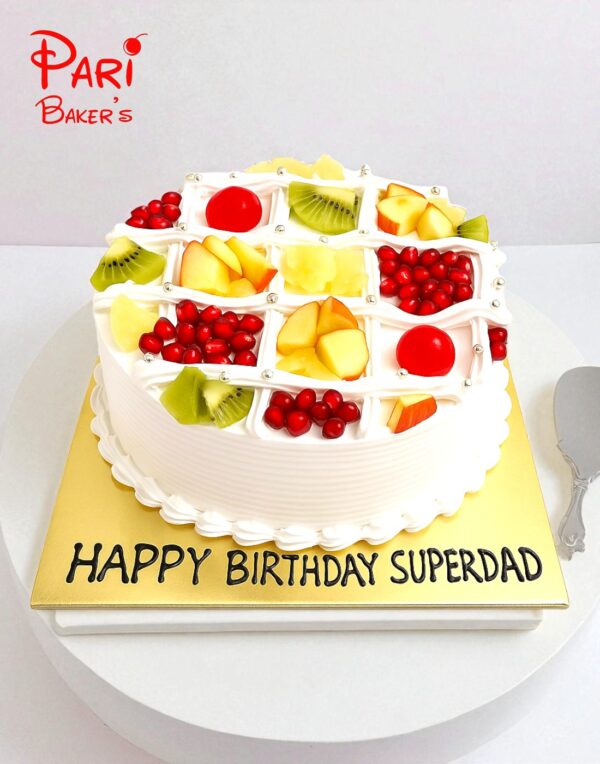 whipped cream fruit cake