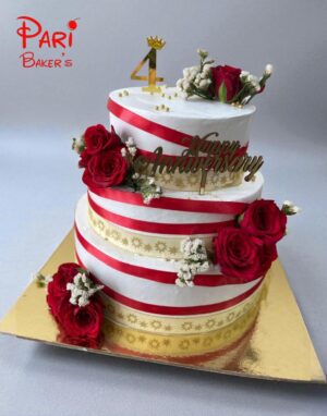 pb multitier anniversary cake 004